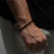 Pulseira Trançada Aço Inox Cordão Torcido Preto - loja online