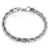Pulseira Trançada Cordão Torcido Aço Inox Elo Corda