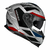 CAPACETE STRADA II EVOQUE SILVER/RED/BLUE