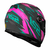 LS2 CAPACETE FF358 DRAZE GREY/GREEN/PINK 56/S - FC MOTO PEÇAS