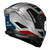 CAPACETE STRADA II EVOQUE SILVER/RED/BLUE - FC MOTO PEÇAS