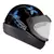 CAPACETE AUTOMATICO BORBOLETA PT/AZUL - FC MOTO PEÇAS