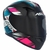 CAPACETE CITY START BRILHO PRETO/TURQUESA/ROSA - FC MOTO PEÇAS