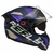 CAPACETE ICON PRO FUSION AZUL FOSCO / PRETO - loja online