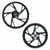 RODA DE LIGA LEVE 5 PALITOS PRETO COM ROLAMENTOS (POP 110I 2016 A 2022) MHX