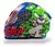 CAPACETE X TROY FF 526 TED AZUL/VERDE - FC MOTO PEÇAS