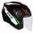 CAPACETE SPARK JET STING /PTO/BRANCO - FC MOTO PEÇAS