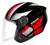 EBF CAPACETE SPARK JET SQUARE /PTO/VERMELHO - comprar online