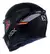 CAPACETE ASX EAGLE SV SOLID BRILHO PRETO/GRAFITE/VERMELHO
