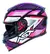 CAPACETE ASX EAGLE SV FAST BRILHO PRETO/LILAS/ROSA - comprar online