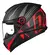 NORISK CAPACETE RAZOR FULL MATTE BLACK / RED - FC MOTO PEÇAS