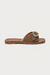 Berenice - Rasteira Fivela Boho Camurça Feminina Bege - comprar online