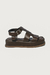 Lora - Papete Flatform Tiras Vazadas Feminino Marrom - comprar online