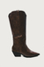Dakota - Bota Western Bico Fino Salto Grosso Baixo Feminina Marrom - comprar online