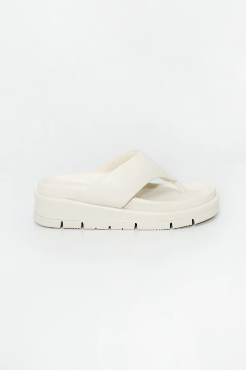 Malina - Papete Tiras Acolchoada Macia Dedo Premium Feminino Off White - comprar online