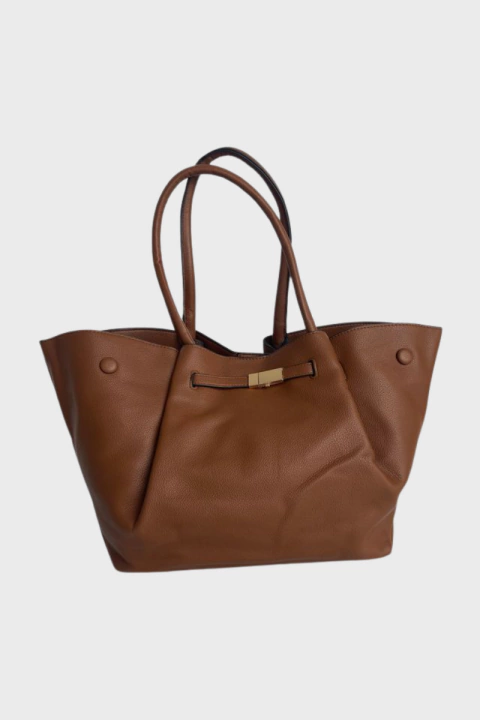 Paula - Bolsa Grande Feminina Marrom