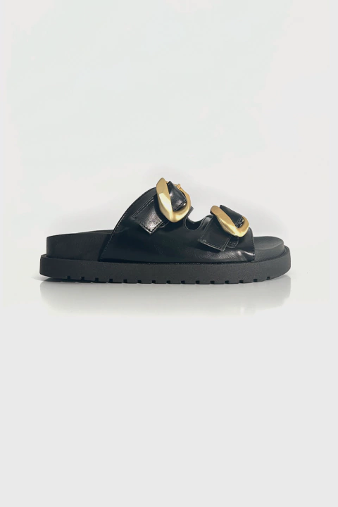 Fran – Papete Flatform Feminina Preto - comprar online