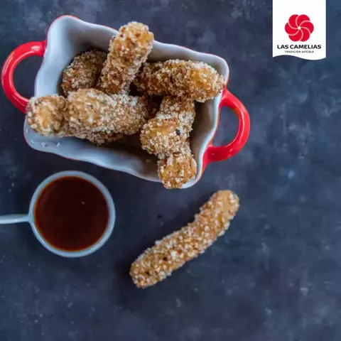 Tiritas de pollo a las finas hierbas (precio por 800 Gr.)