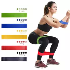 Kit 5 Faixas Elásticas Para Exercícios Multifuncional Yoga Fisioterap na internet