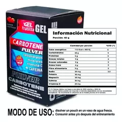 Pulver Carbotene Gel 10uds - comprar online