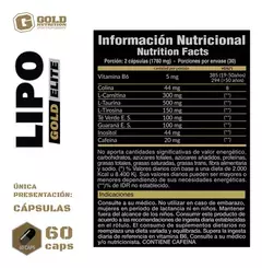 Gold Nutrition Lipo Gold Elite 60 Capsulas en internet