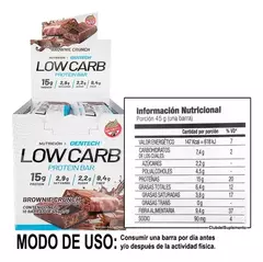 Gentech Low Carb Barra Proteica 10 unidades - comprar online