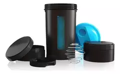 Gentech Shaker 500 ml Negro (Con 2 solo compartimiento) - comprar online