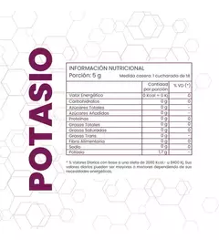 One Fit Nutrition Citrato de Potasio 150 grs - comprar online