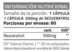 Star Nutrition Resveratrol 60 cápsulas en internet