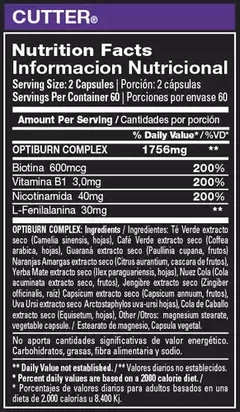 Xtrenght Cutter 120 Capsulas - comprar online