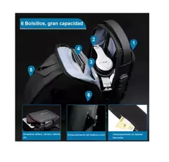 MOCHILA IMPERMEABLE ANTIRROBO CON PUERTO USB - tienda online