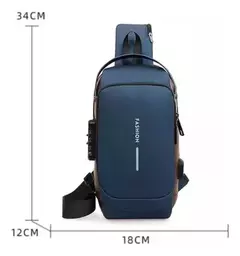 MOCHILA IMPERMEABLE ANTIRROBO CON PUERTO USB - comprar online