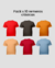 Pack x10 remeras corte regular fit - comprar online