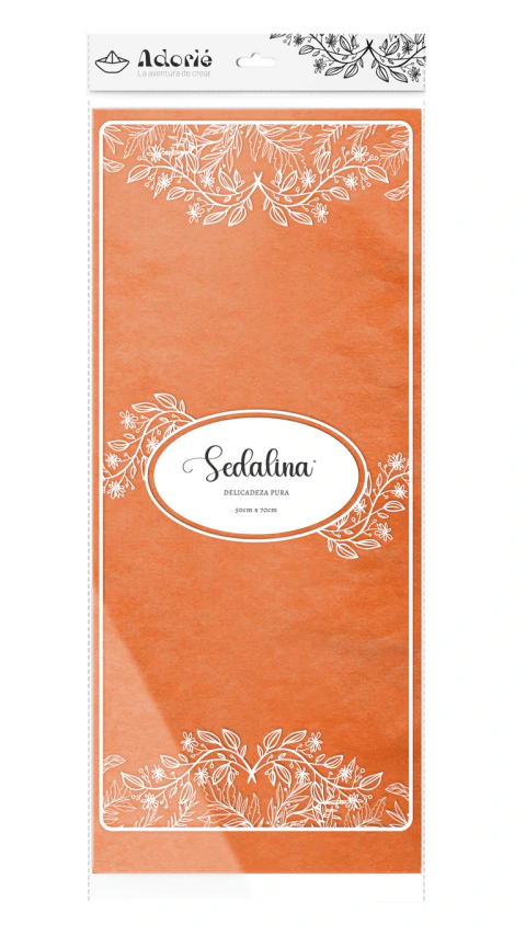 Papel seda Sedalina - Naranja x25 unidades (papel barrilete)