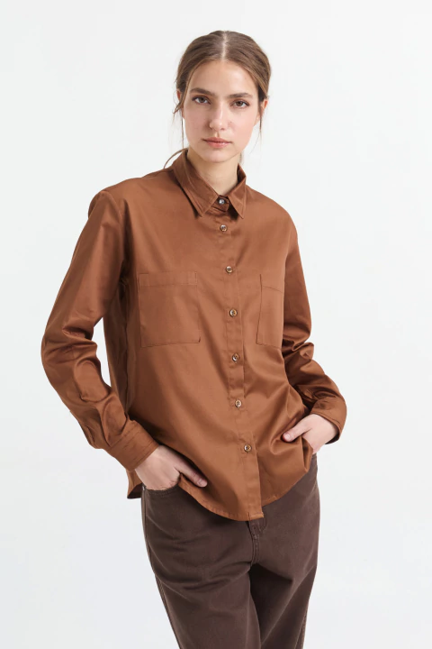 Camisa Rebecca Marron