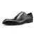 Sapato Oxford Brogues Daniel Wafer, modelo social em couro preto com detalhes elegantes.