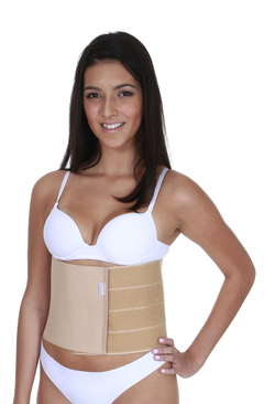 15001 - Faixa abdominal elástica unissex com 20cm de largura e velcro