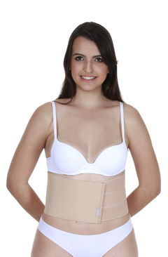 15002 - Faixa abdominal elástica unissex com 15cm de largura e velcro