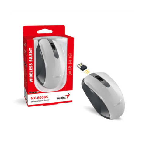MOUSE GENIUS NX-8008S INALAMBRICO BLANCO - comprar online