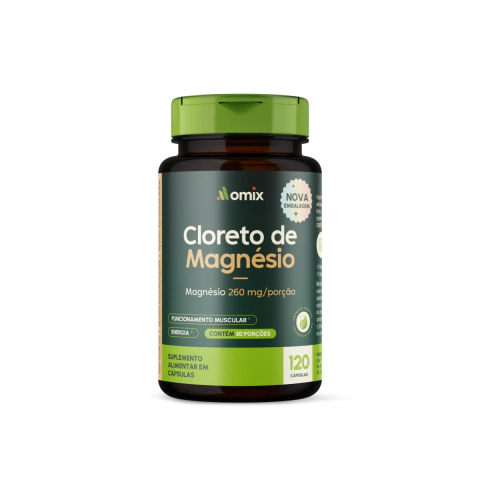 CLORETO DE MAGNESIO P.A. 120CAPS - OMIX HEALTH