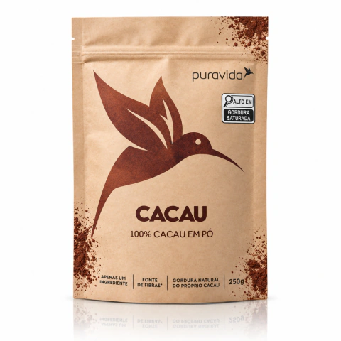 CACAU EM PÓ PREMIUM 250G - PURAVIDA