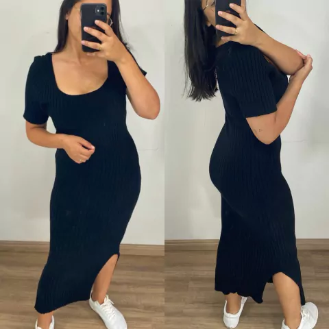 VESTIDO MODAL MANGUINHA