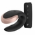 Estimulador de clítoris Satisfyer Double Black Love, con un diseño elegante en negro y detalles en rosa, acompañado de un control remoto.