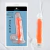Dildo Neonflux Naranja de 20 cm en su empaque, diseñado para brillar en la oscuridad y ser resistente al agua. euforiax.com.ar