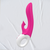 Dildo vibrador succionador multifuncional recargable USB de color rosa