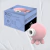 Succionador Airpulse Octofun de Infarta en color rosa, con caja de diseño que muestra sus características y dimensiones.