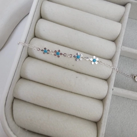 PULSEIRA FLOR AZUL - comprar online