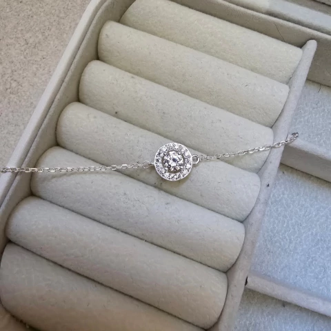 PULSEIRA DE PEDRA REDONDA CRISTAL