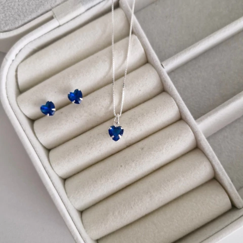 CONJUNTO CORAÇÃO AZUL