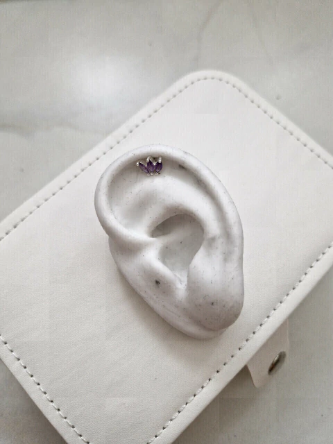 PIERCING HELIX ROXO - comprar online